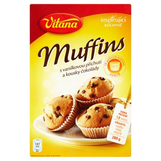 Vitana Inspirující Kuchyně Muffins s vanilkovou příchutí a kousky čokolády 280g