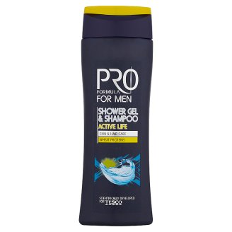Tesco Pro Formula For Men sprchový gel a šampón Active Life 250ml