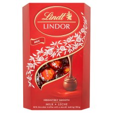 Lindt Lindor Milk Chocolate Truffles with a Smooth Melting Filling 337g