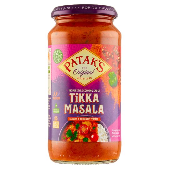 Patak's Tikka Masala rajčatová omáčka se smetanou a koriandrem 450g