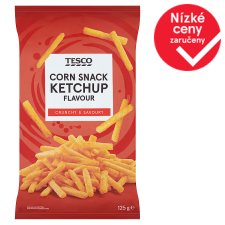 Tesco Corn Snack Ketchup Flavour 125g