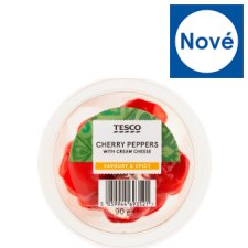 Tesco Marinovaná červená paprika plněná čerstvým sýrem 90g