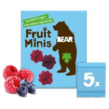 Bear Finely Dried Fruit-Vegetable Shapes 5 x 20g