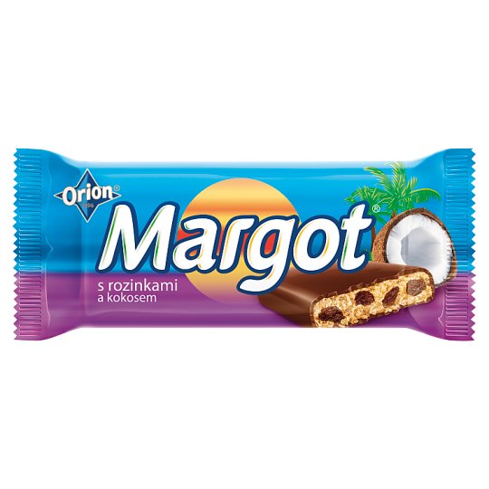 ORION Margot Tyčinka s kokosem a rozinkami 90g