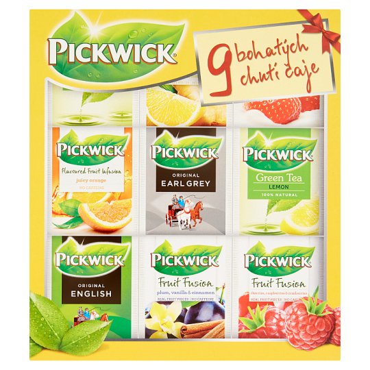 Pickwick 9 bohatých chutí čaje 36 sáčků 70g