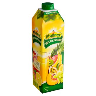 Pfanner 100% multivitaminová ovocná šťáva z několika druhů ovoce 1l