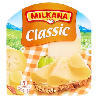 Milkana Classic Plnotučný zrající sýr plátky 100g