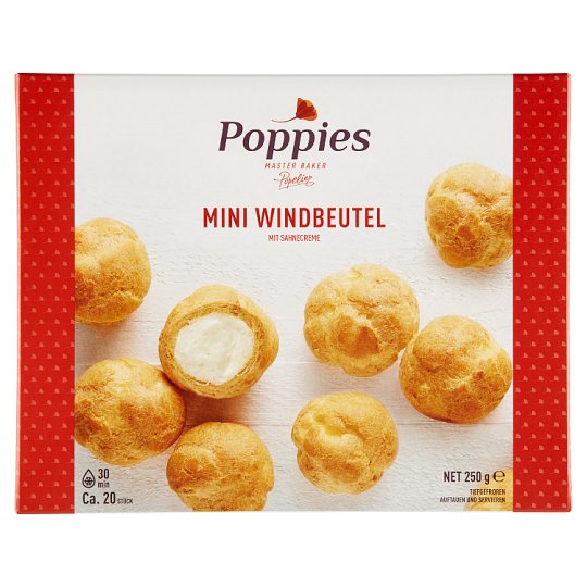 Poppies Minivětrníčků se šlehačkovou náplní 250g