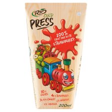 Rio Cold Press 100% ovocný mix s jahodami 200ml