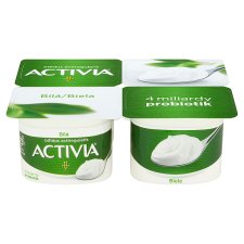 Activia probiotický jogurt bílý 4 x 120g