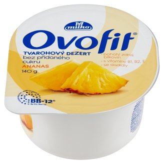 Milko Ovofit Tvarohový dezert ananasový 140g