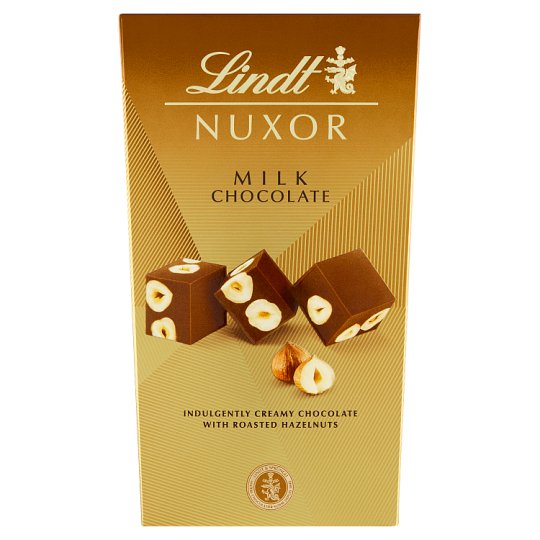 Lindt Nuxor Milk Chocolate Indulgently Creamy Chocolate with Roasted Hazelnuts 165g