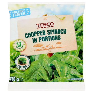 Tesco Špenát sekaný porce 450g