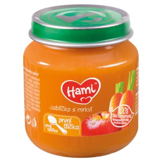 Hami ovocná přesnídávka Jablíčko s mrkví první lžička 125g