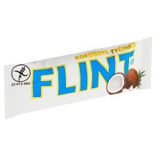 Flint Coconut Bar Topped with White Confectionery Glaze 50g