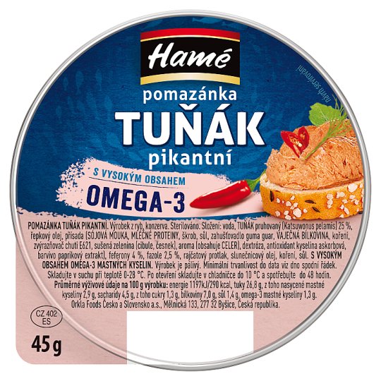 Hamé Pomazánka tuňák pikantní 45g