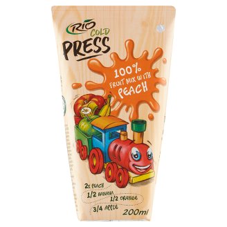 RIO FRESH 100% ovocný mix s broskvemi 200ml s brčkem