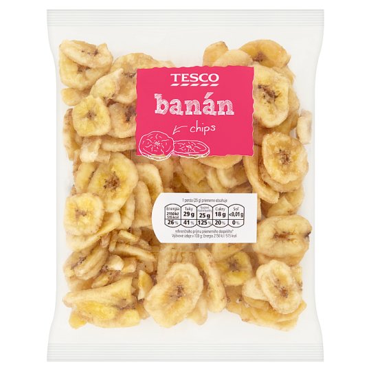 Tesco Banán chips 150g Tesco Potraviny