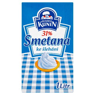 Mlékárna Kunín 31% smetana ke šlehání 1l
