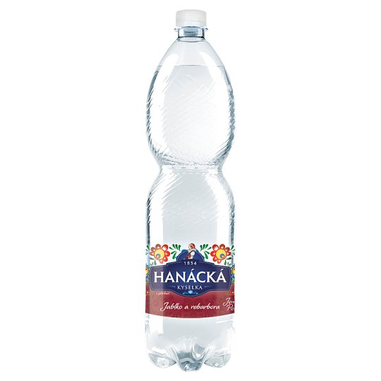Hanácká kyselka Jablko a rebarbora jemně perlivá 1,5l
