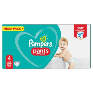 Pampers Pants V4, 104 Plenek, Snadno Se Oblék. Vzduch. Kanál.