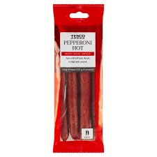 Tesco Pepperoni Hot 100g