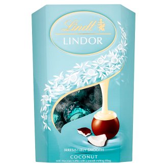 Lindt Lindor Mléčná čokoláda s jemnou kokosovou náplní 200g