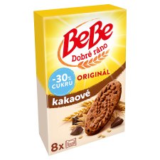 Opavia BeBe Dobré Ráno kakaové sušenky -30% cukru 8 x 50g (400g)