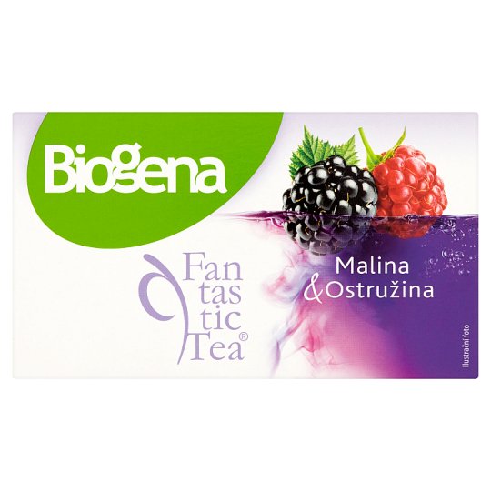 Biogena Fantastic Tea Malina & ostružina ovocný čaj aromatizovaný, porcovaný 20 x 2,2g