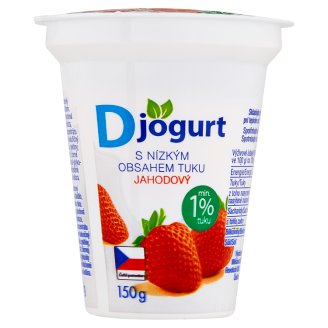 D jogurt jahodový 150g