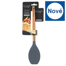 Tesco Go Cook Acacia Silicone Spoonula Grey