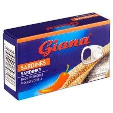 Giana Sardines in Sunflower Oil with Chilli 125g
