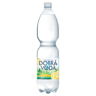 Dobrá voda Jemně perlivá s příchutí citron 1,5l