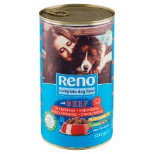 Reno Complete Food for Adult Dogs with Beef 1240g