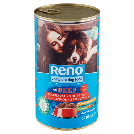 Reno Kompletní krmivo pro dospělé psy s hovězím 1240g
