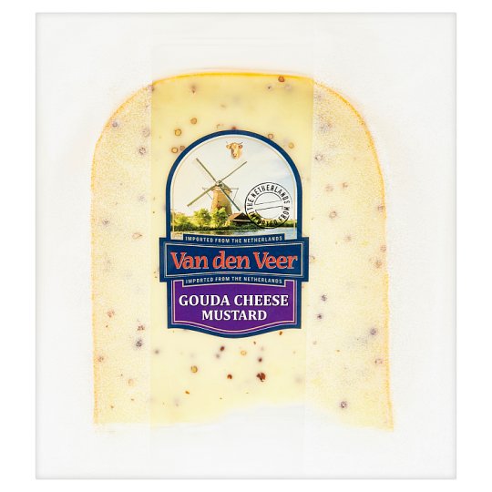 Van den Veer Gouda 50+ s hořčičným semínkem (krájená) 200g