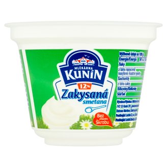 Mlékárna Kunín Zakysaná smetana klasik 12% 190g