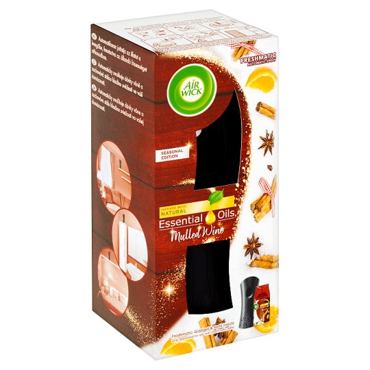 Air Wick Essential Oils Freshmatic difuzér a náplň do osvěžovače vzduchu svařené víno 250ml