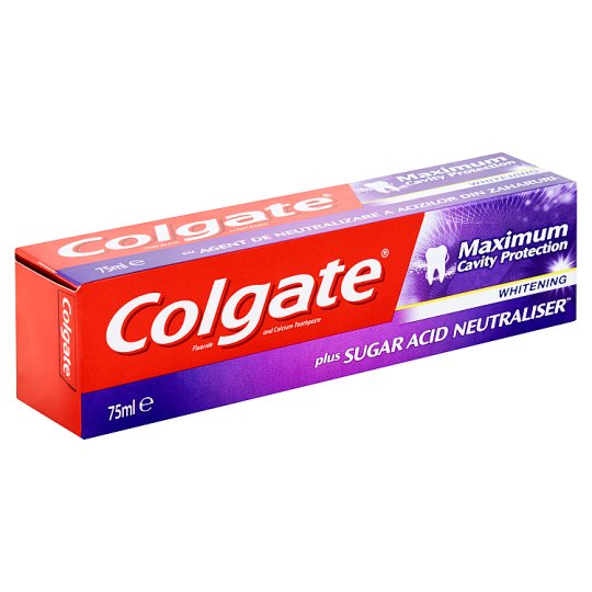 Colgate Maximum Cavity Protection Whitening Toothpaste 75ml - Tesco ...