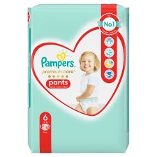 Pampers Premium Care Pants Size 6, 18 Pants, 15kg+