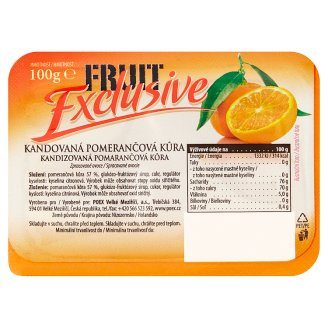 Poex Fruit Exclusive Kandovaná pomerančová kůra 100g