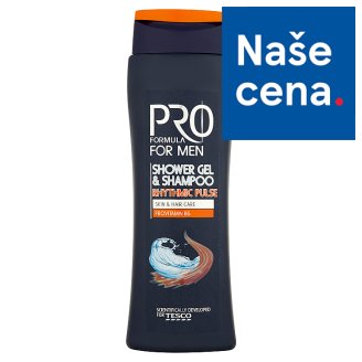 Tesco Pro Formula For Men Sprchový gel a šampón Rhytmic Pulse 400ml