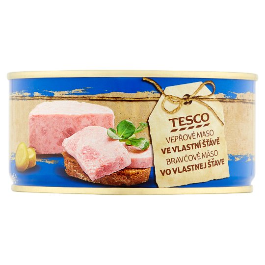 Tesco Vepřové maso ve vlastní šťávě 300g