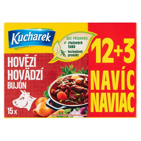 Kucharek Hovězí bujón 15 x 10g (150g)