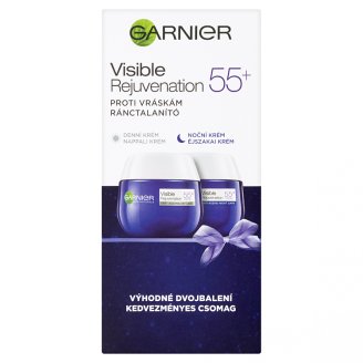 Garnier Visible Rejuvenation 55+ denní a noční krém proti vráskám 2 x 50ml