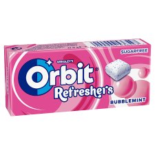 Orbit Chewing Gum without Sugar with Fruit and Mint Flavor 8 pcs 17.9g