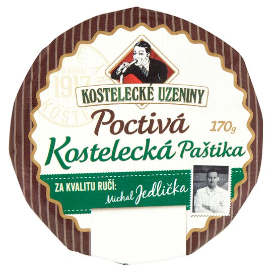Kostelecké Uzeniny Poctivá kostelecká paštika 170g