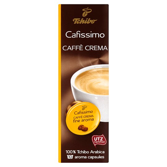 Tchibo Cafissimo Caffè Crema Fine Aroma pražená mletá káva 10 x 7g