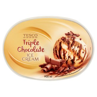 Tesco Mražený krém kakaový s vanilkovou příchutí a čokoládovou polevou 900ml