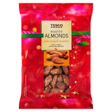 Tesco Roasted Almonds with Honey & Cinnamon 110g